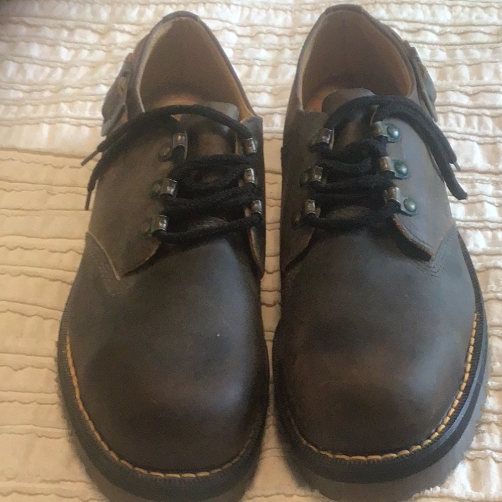 WOMEN - Doc Marten steel toed brown Oxford UK 7 NWT